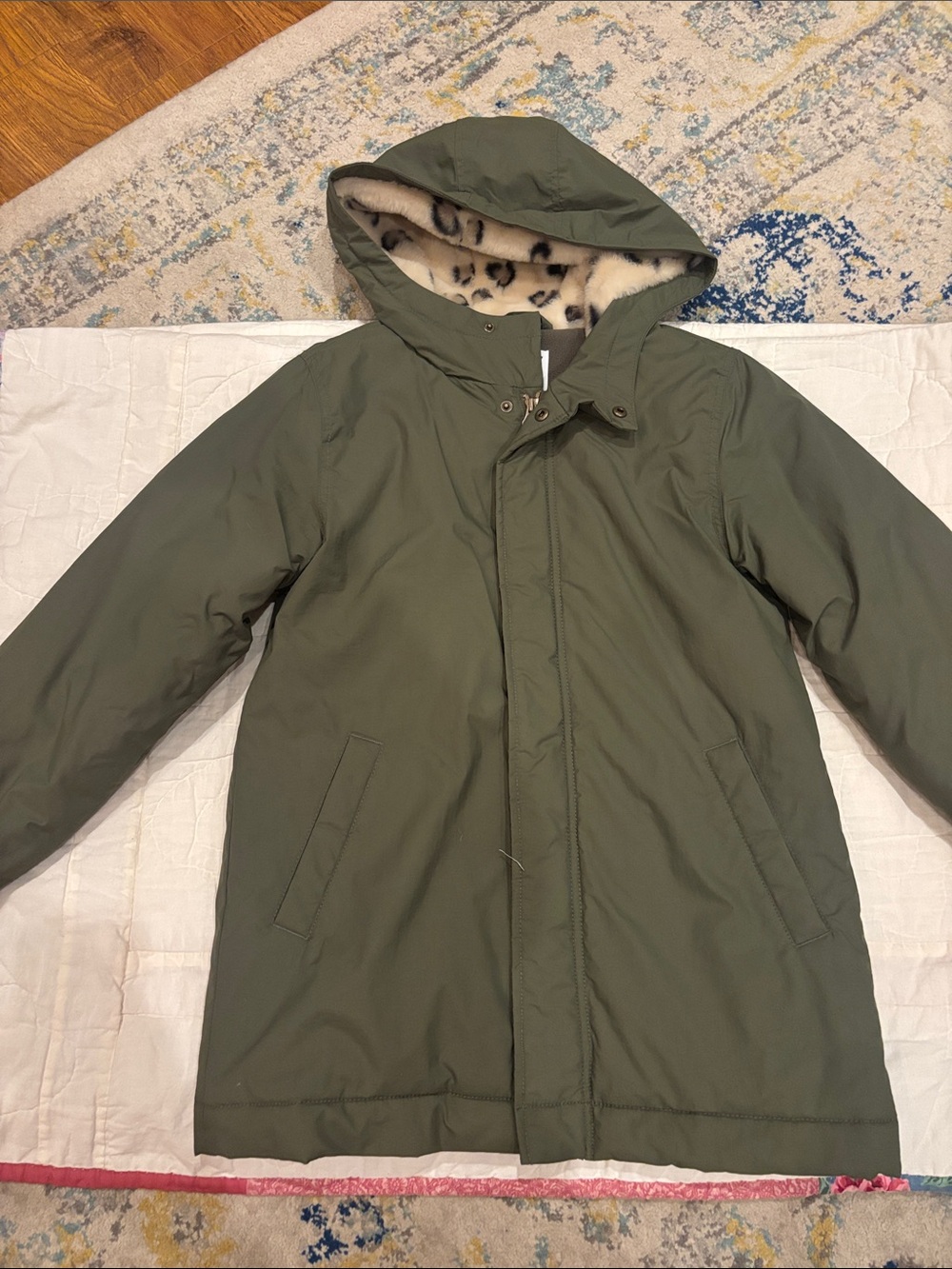 Girl’s Old Navy Green Hooded Coat